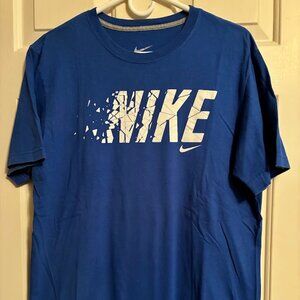 Nike T Shirt Men's Size Large Blue Color